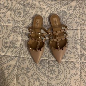 Valentino Rockstud Calfskin Mule